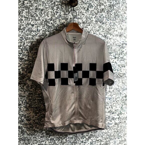 Rapha Check Classic Jersey L NWT Rare RPM150 Merino Wool Black White Cycling - Picture 3 of 10